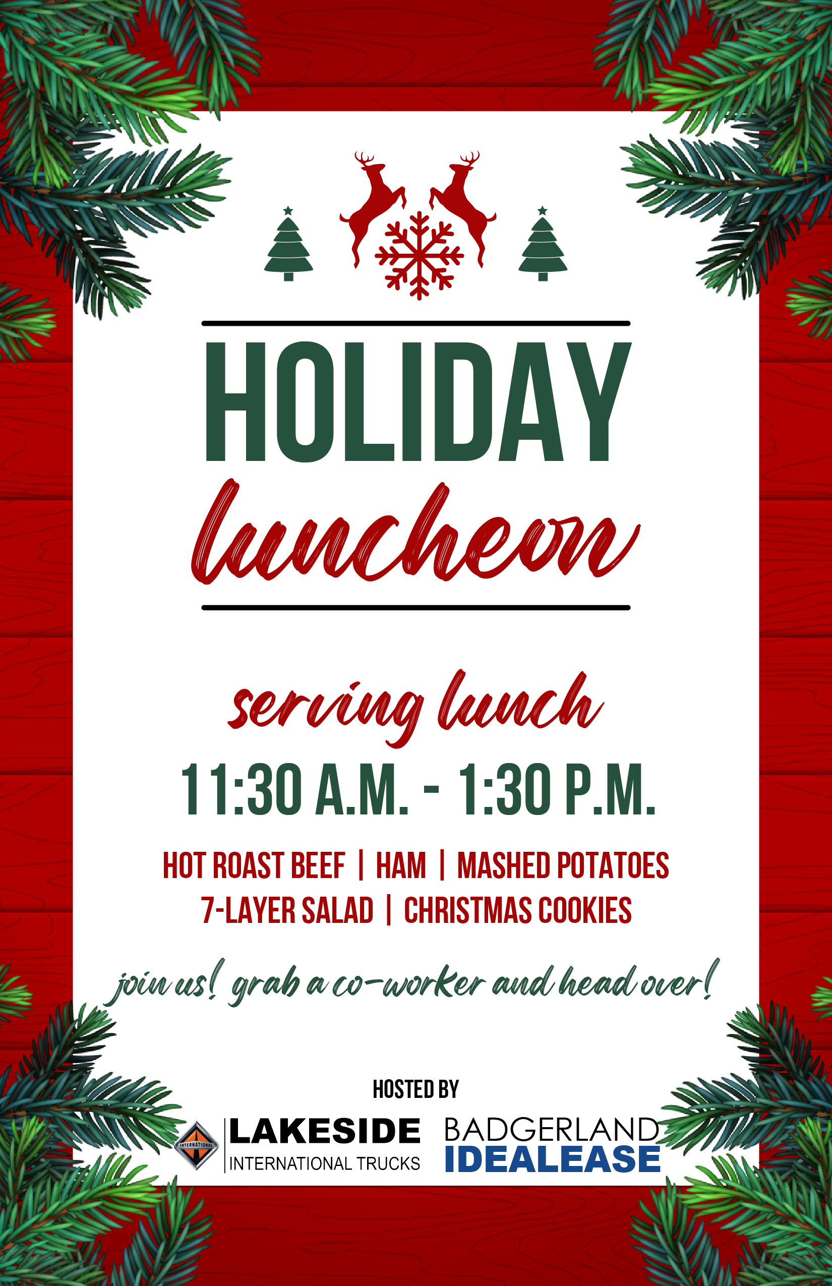 Customer Appreciation Holiday Luncheons - Lakeside International Trucks